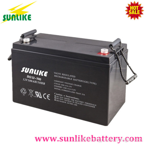 Deep Cycle Rechargeable Gel Battery 12V100ah for UPS Backup